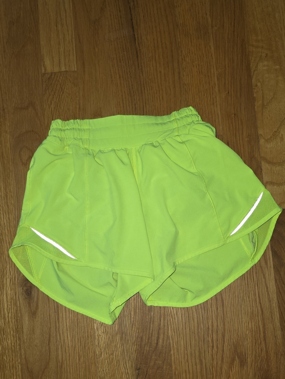 Lululemon Bright Neon Yellow Hotty Hot Shorts